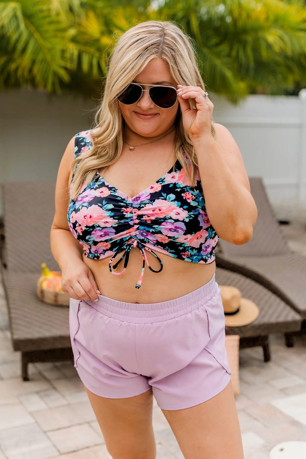 High Tide Athleisure Shorts- Lavender - Image 6