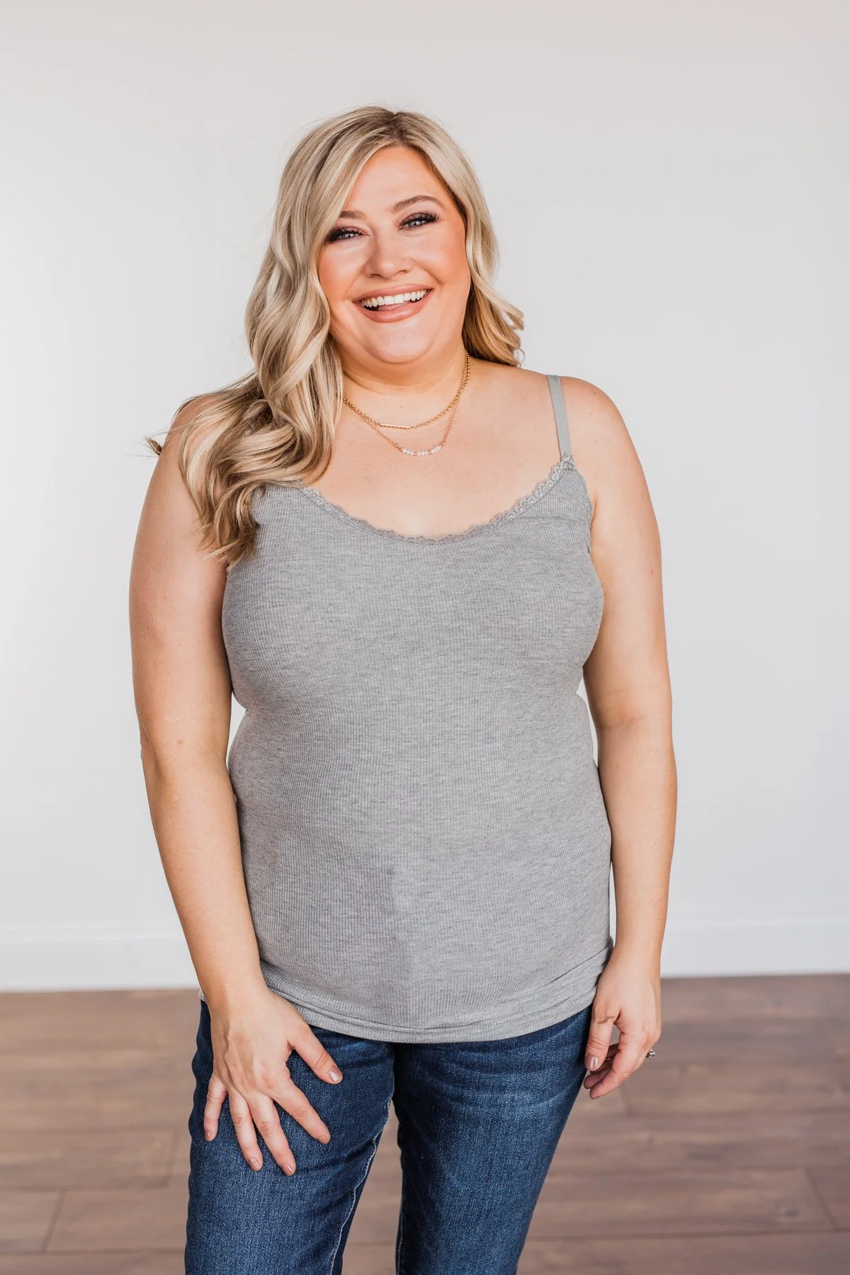 Pulse Basics Finding The One Layering Tank- Grey - Image 5